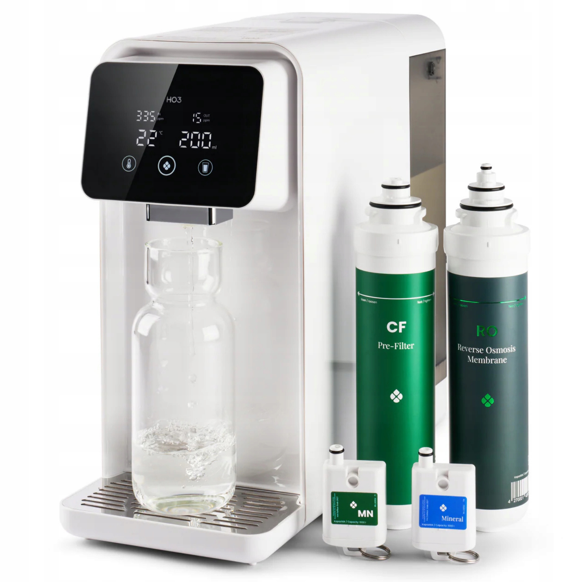 Filtr do wody biały HO3| odwrócona osmoza Ro nablatowa z mineralizacją i Uv