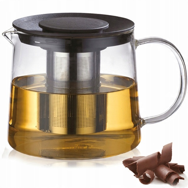 

Duży Szklany Dzbanek Do Parzenia Herbaty 1,5L Inox