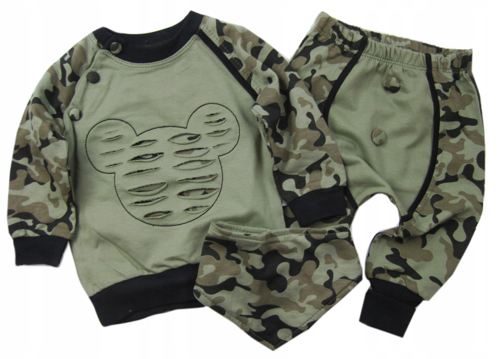 

Komplet Dres Moro Bluzka Spodnie Apaszka 3-pak* 74