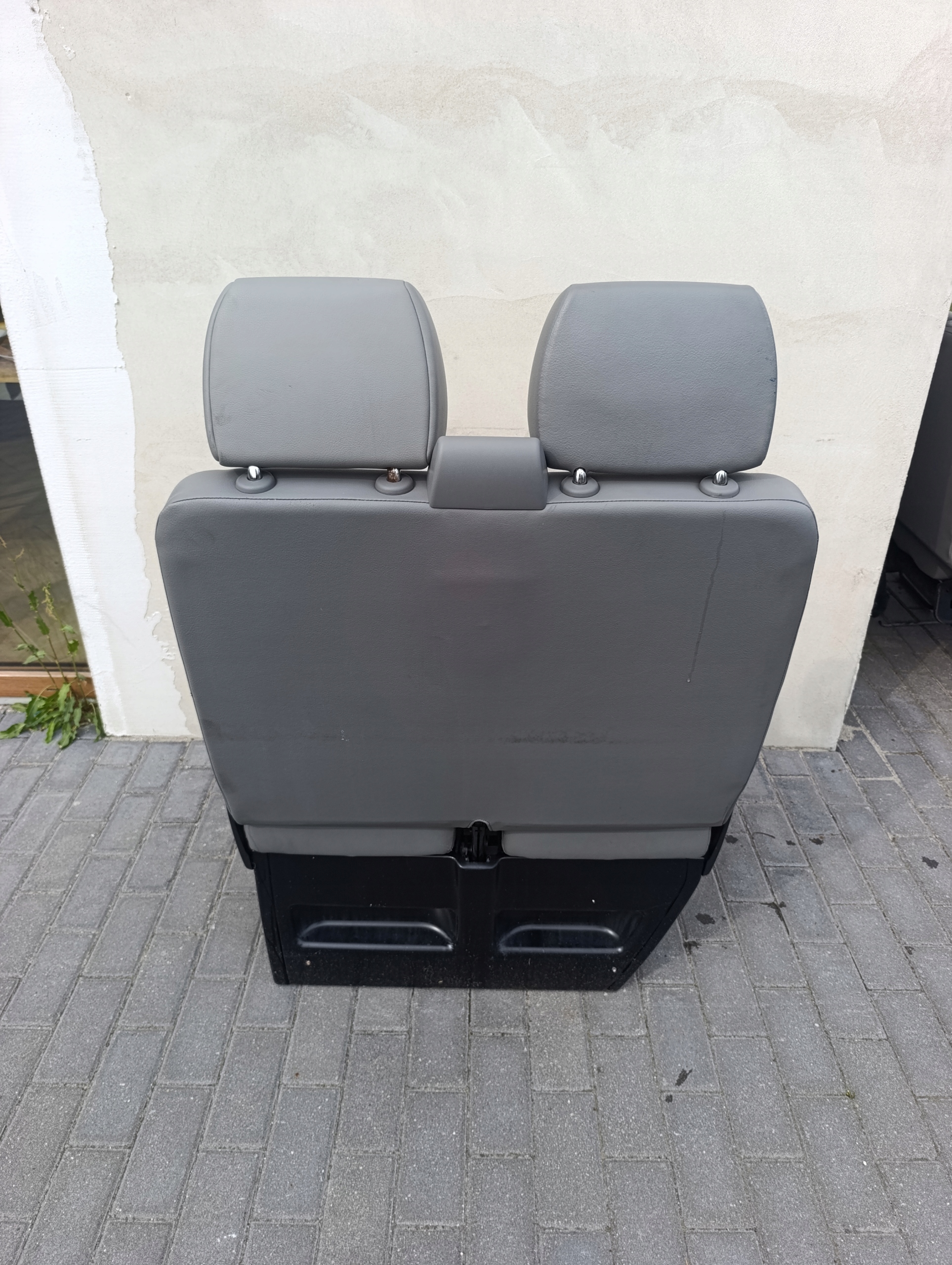 seat front right dwuosobowy dwojka VW T5 T6 pasazer eko leather grey