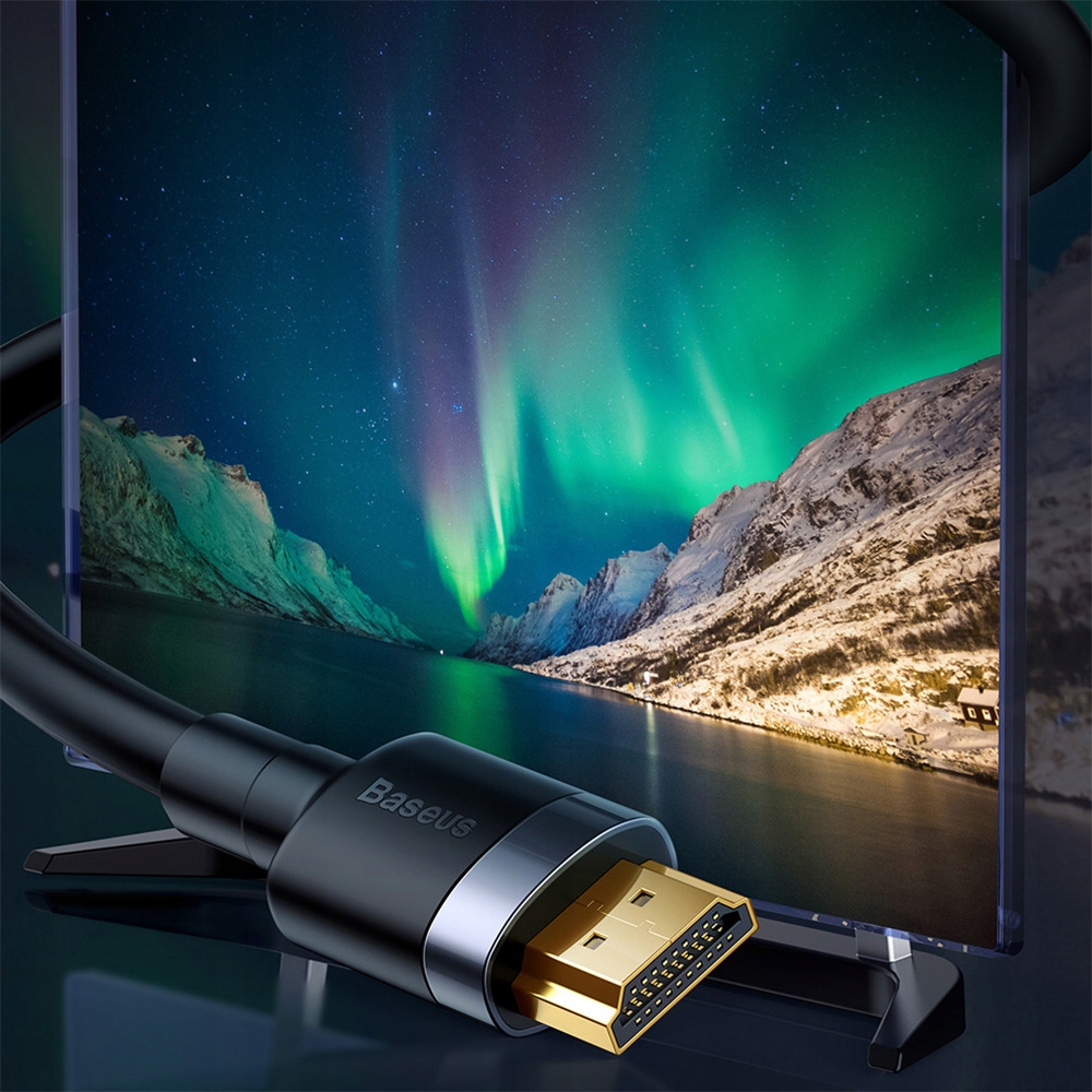 BASEUS CAFULE MOCNY DŁUGI KABEL PRZEWÓD HDMI 2.0 4K 60Hz FULL HD 2m 200cm Model Cafule
