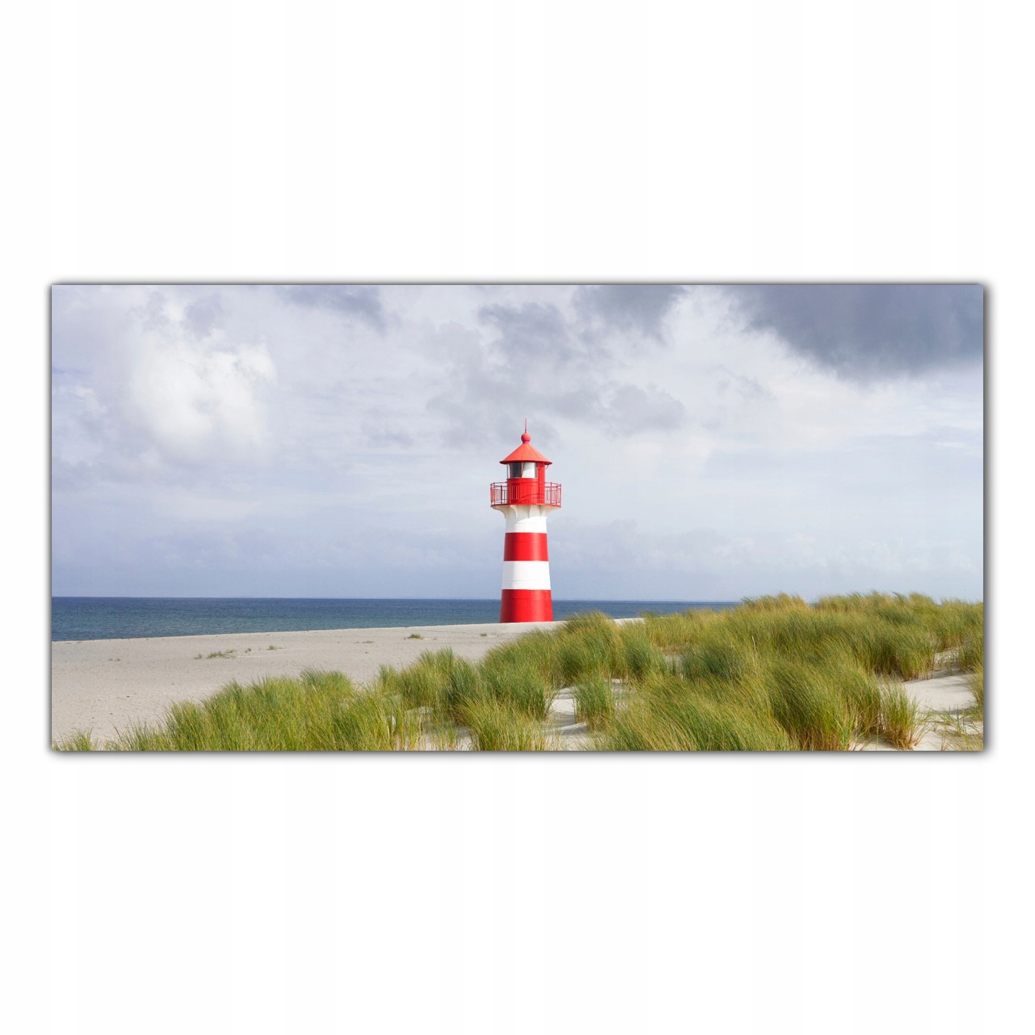 

Obraz na szkle Foto Plaża Latarnia Morska 140x70