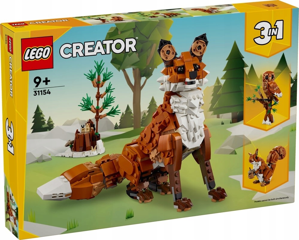 Lego Creator 3v1 31154 Lesní zvířata: Červená liška