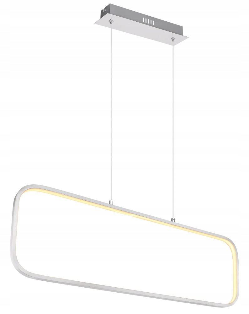 Závěsná Led lampa Silla 24W, moderní design 3000K, saténový nikl