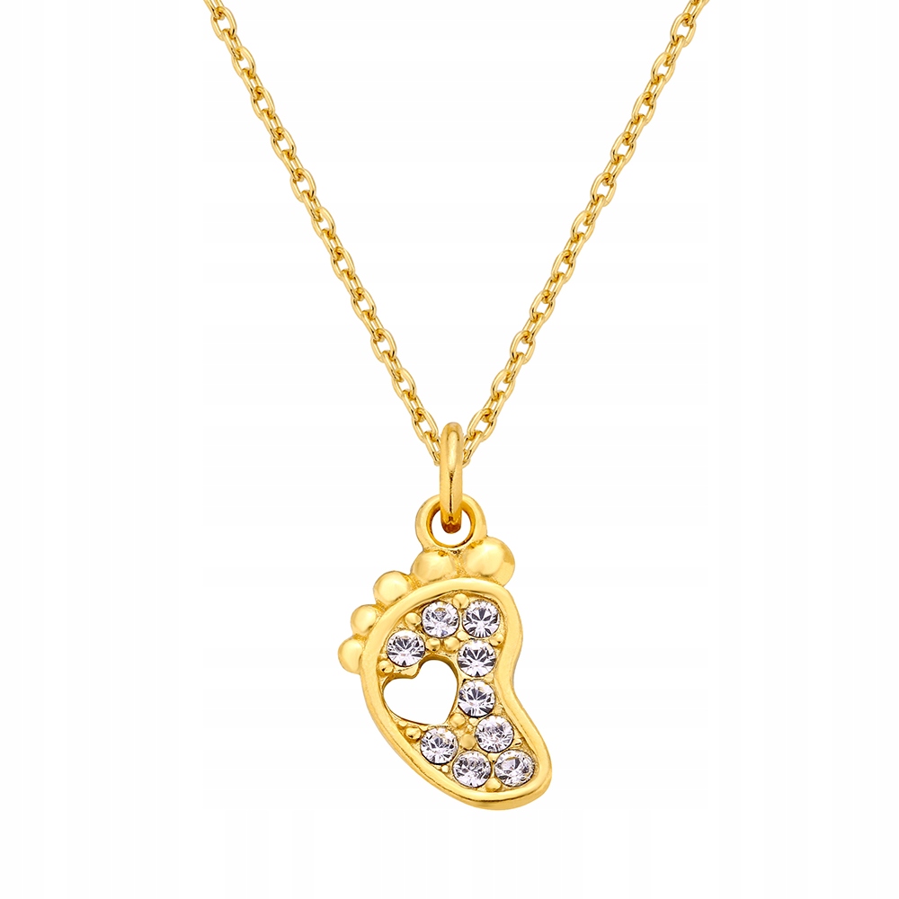 

Naszyjnik ze stópką Swarovski srebro stopa