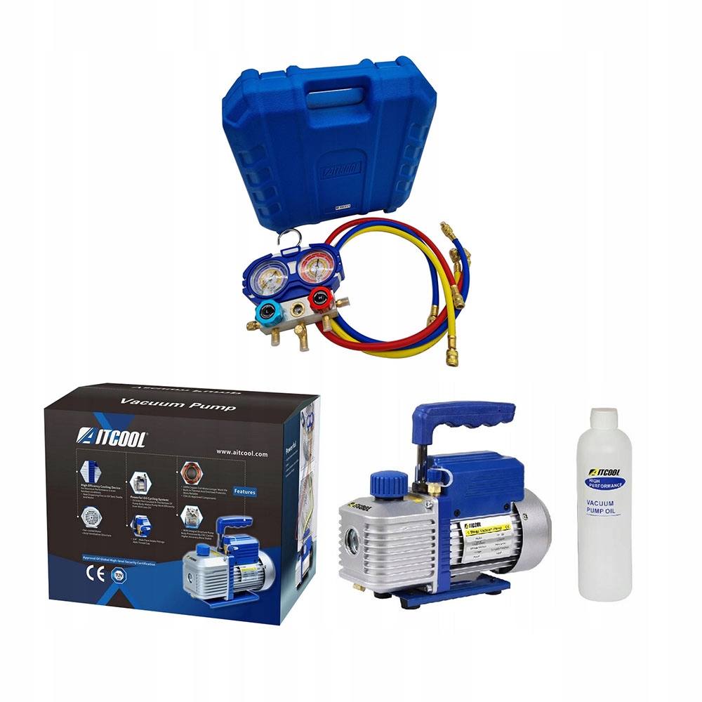 Sada nástrojov Aitcool na montáž klimatizácie Vákuová pumpa manometer