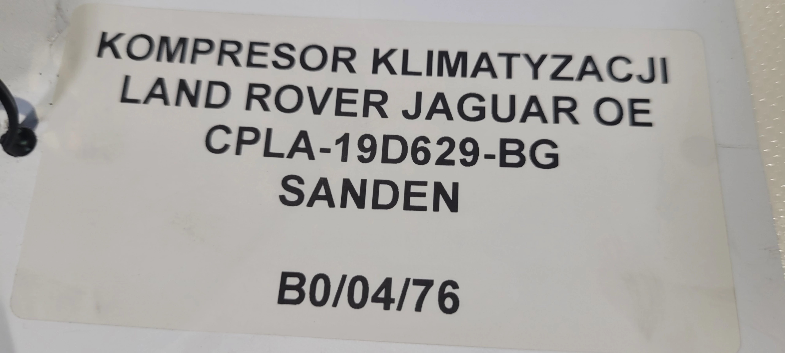 kompresor klimatizaci LAND ROVER CPLA-19D629-BG