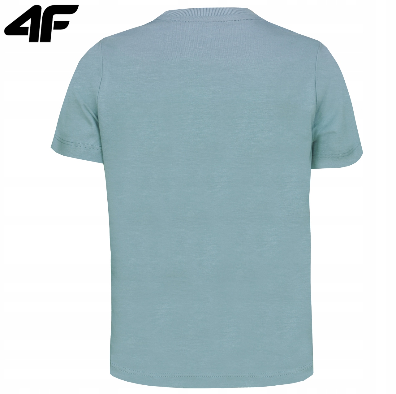 KOSZULKA CHŁOPIĘCA 4F DZIECIĘCA T-SHIRT M1113 BAWEŁNIANA BASIC SPORTOWA 140 Odcień błękitny