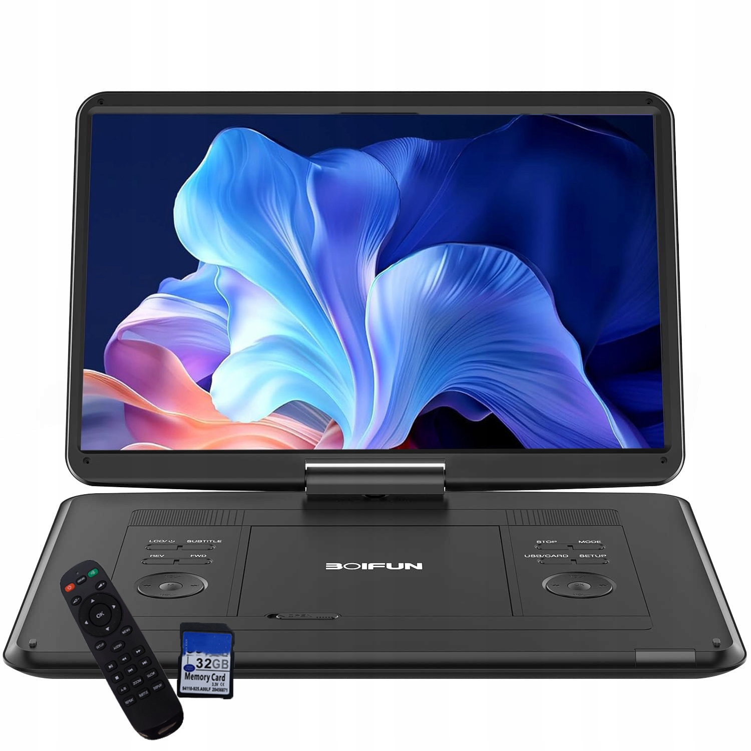 Přenosný DVD Přehrávač 15.6" Regiony Zdarma 270° S 32GB Paměťovou Kartou