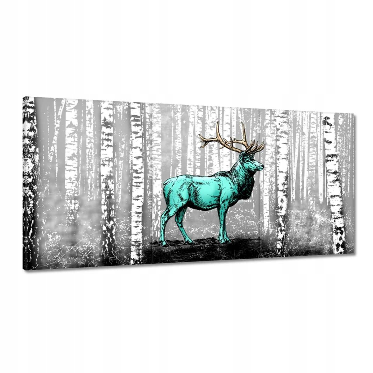 Obrazy 180x90 Jeleň Breza Les