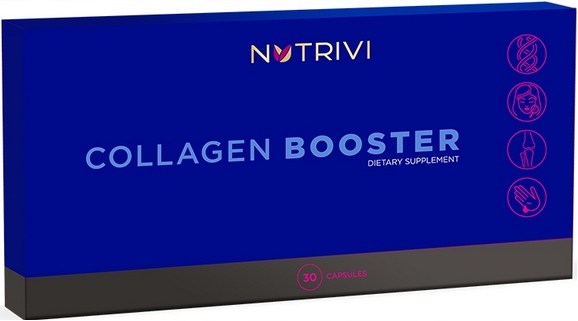 Nutrivi Collagen Booster Lyofilizovaný Rybí Kolagen Vitamín C 30 kapslí