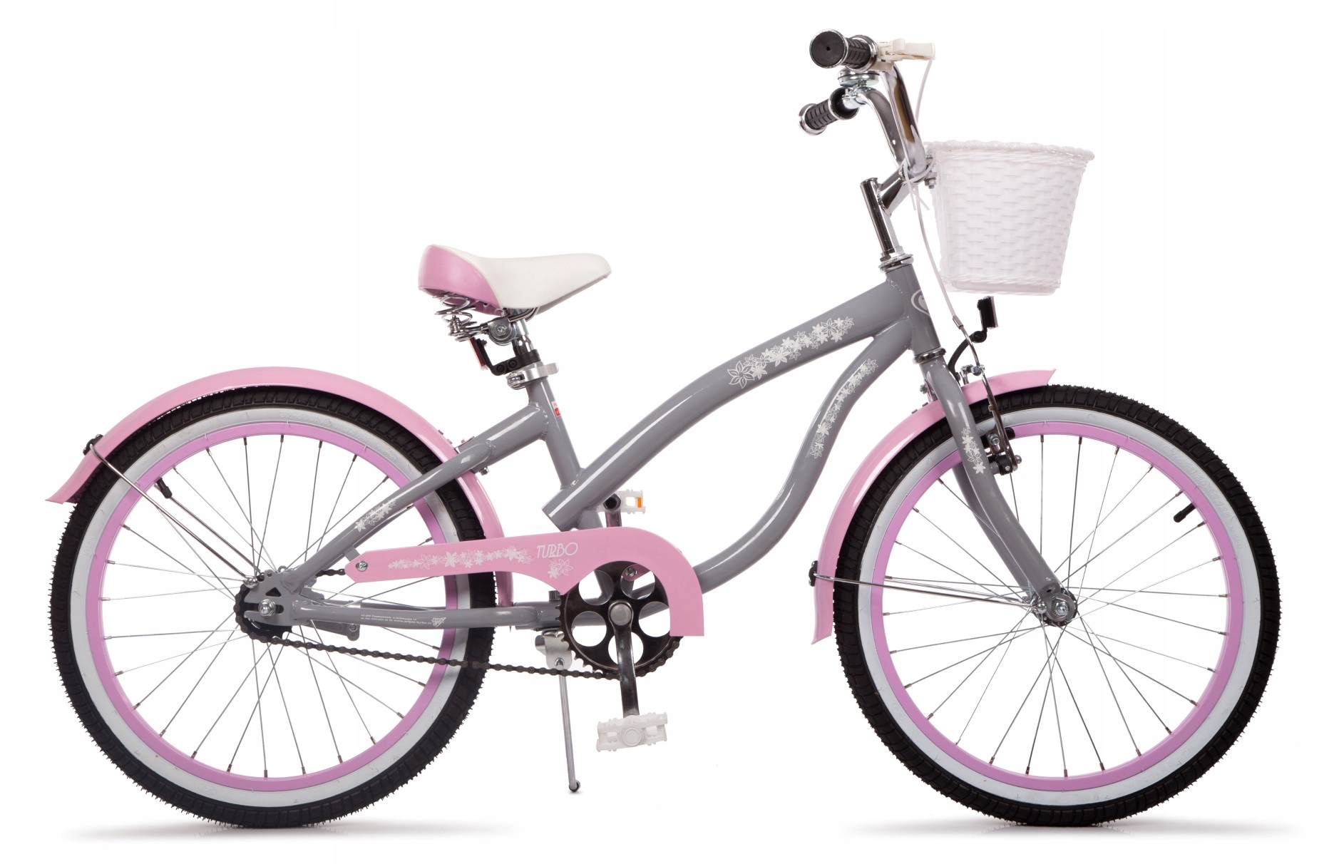 Polski Rowerek 20" Dziecięcy Dla Dziewczynki 5-8 lat Rower Cruiser Stopka