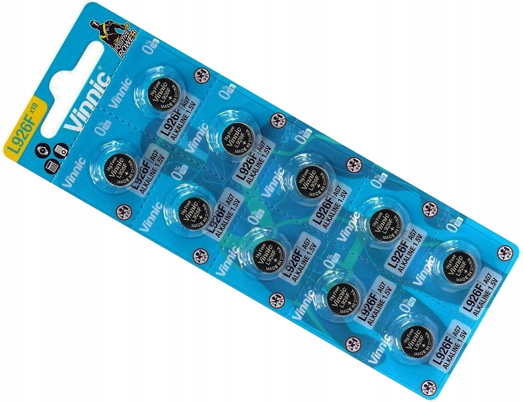 

10x Bateria Vinnic L 926 F AG7 G7 LR57 399 Sr 927
