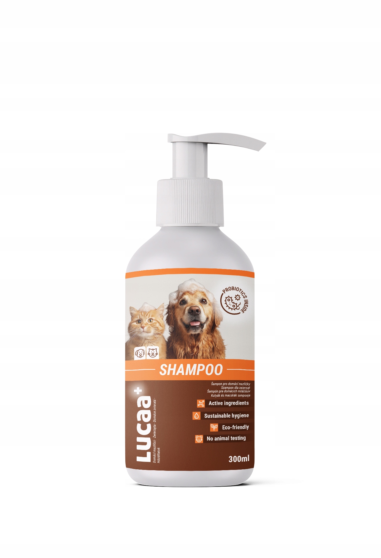 Lucaa+ Probiotický šampon 300ml s probitiky