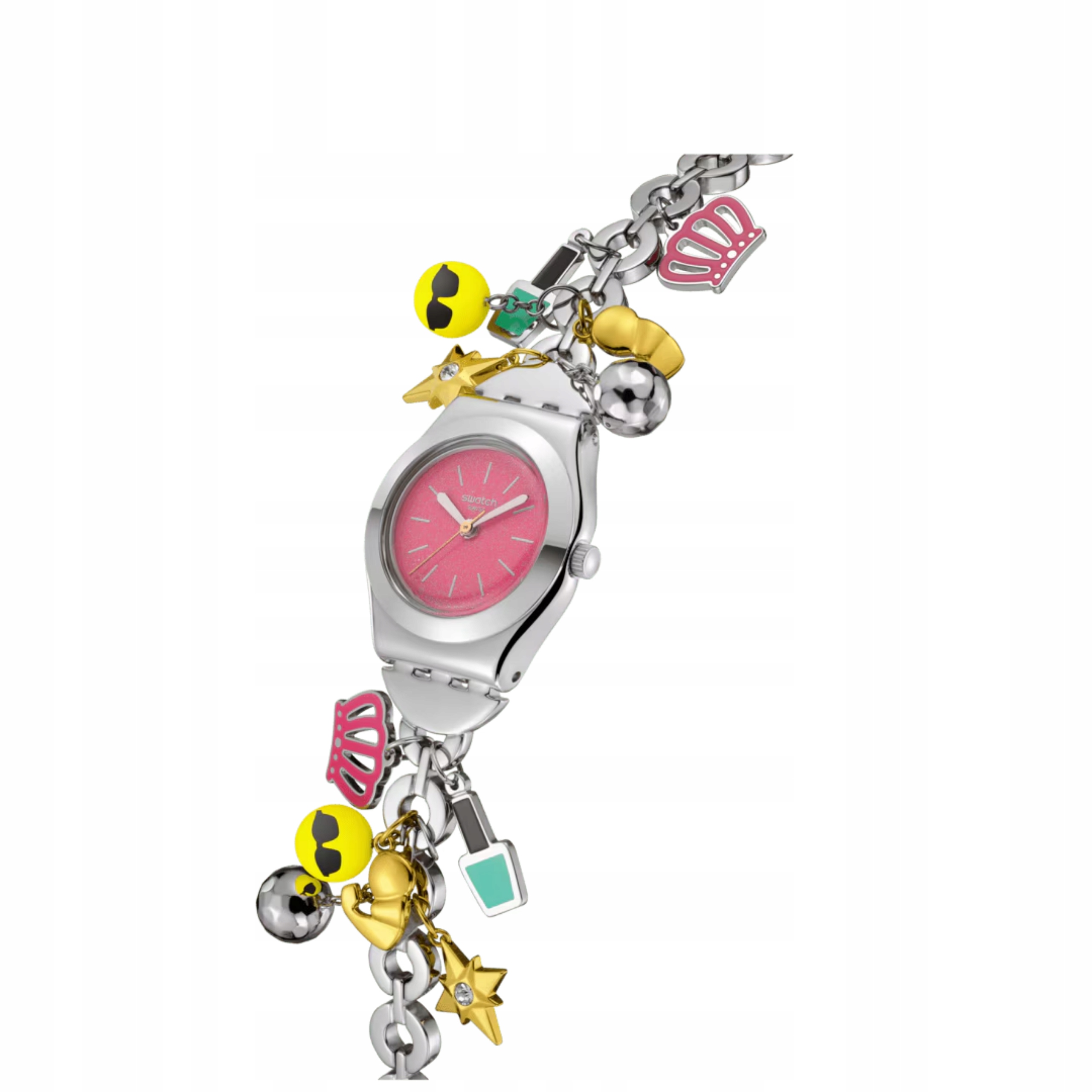 Zegarek Swatch The Charm Of Mom Różowy YSZ101G Unisex Nowy