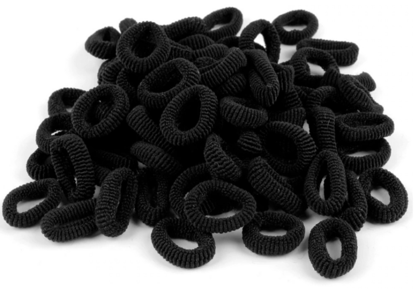 

Gumka Gumki Do Włosów Czarne 3CM 50szt