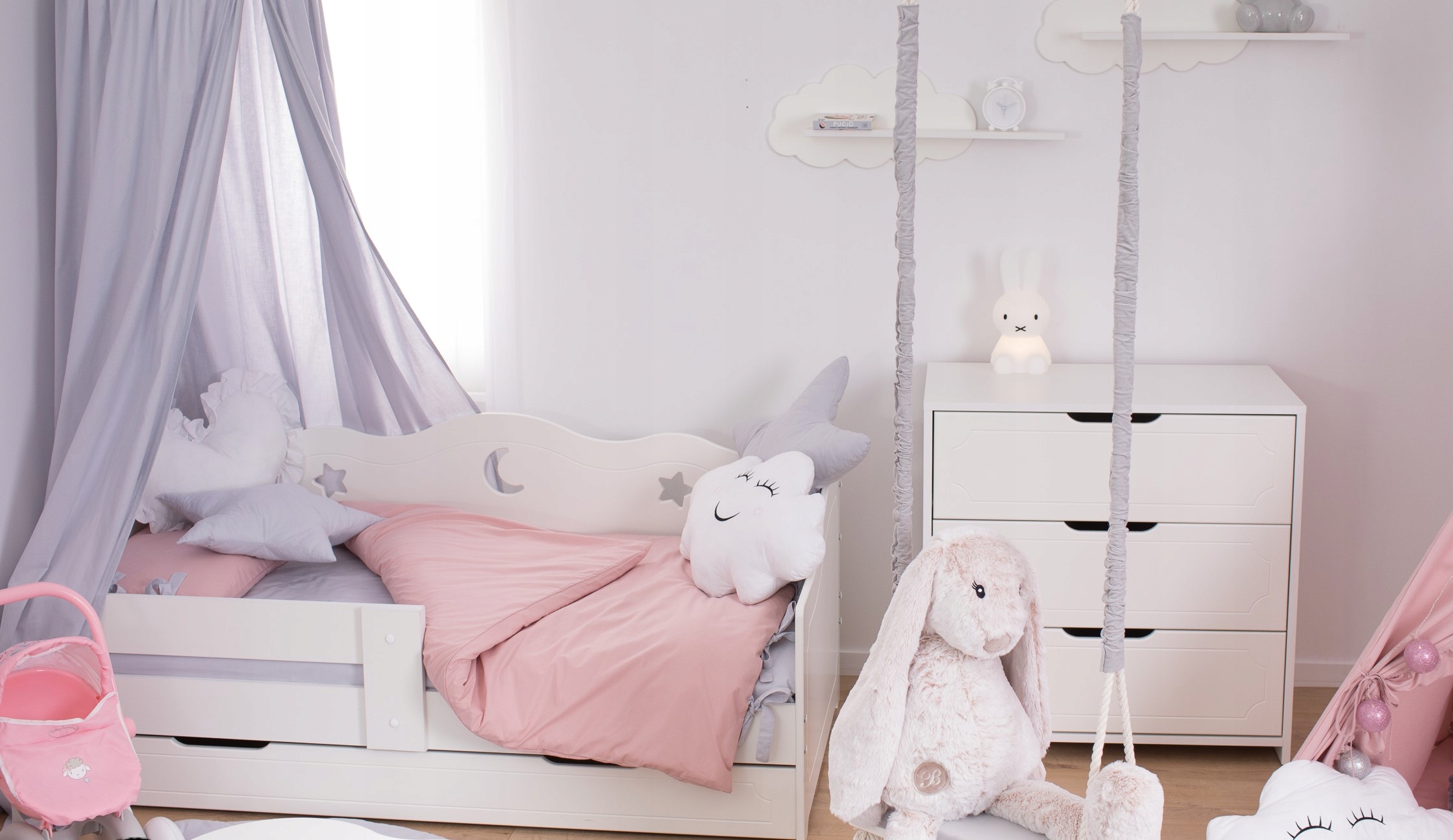 KOMODA -KOMODY 3 głębokie szuflady -GAJA biel Marka Baby-Raj