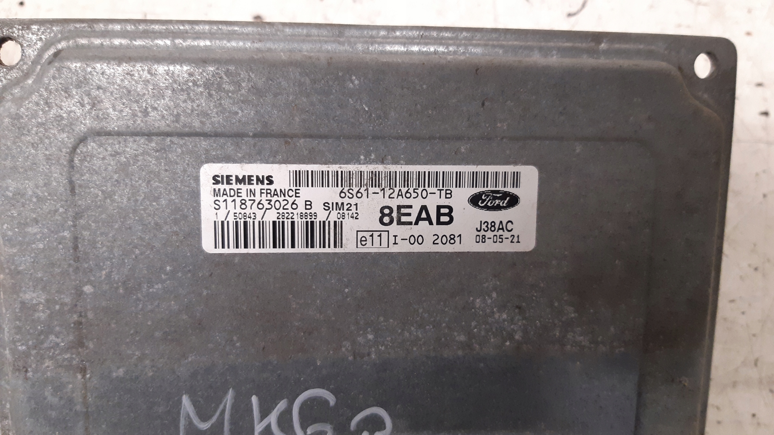 computer Motore 6S6112A650TB Ford Fiesta MK6 LIFT