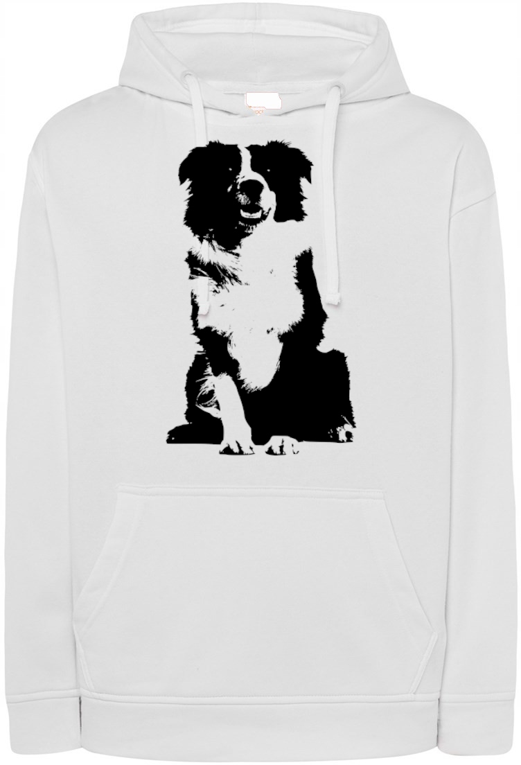 Mikina s potiskem psa Borded Collie r.XL