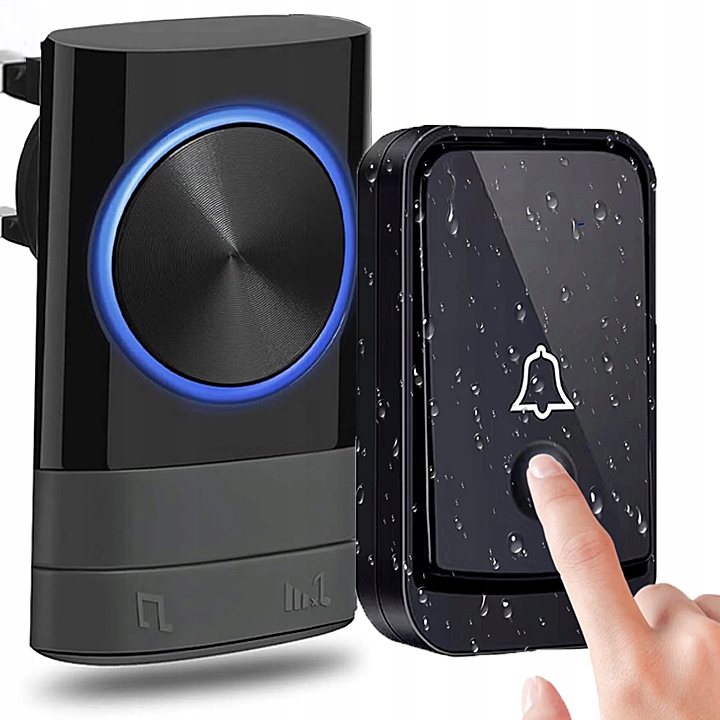 DZWONEK BEZPRZEWODOWY DO DRZWI NA BATERIE WODOODPORNY ZEWNĘTRZNY 52 Melodie