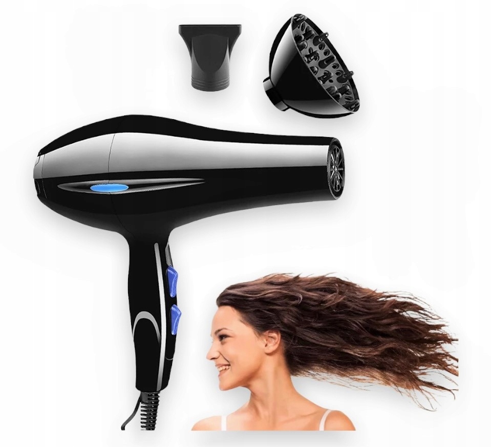 

Suszarka Do Włosów 2200W Pro Jonizacja Mocna