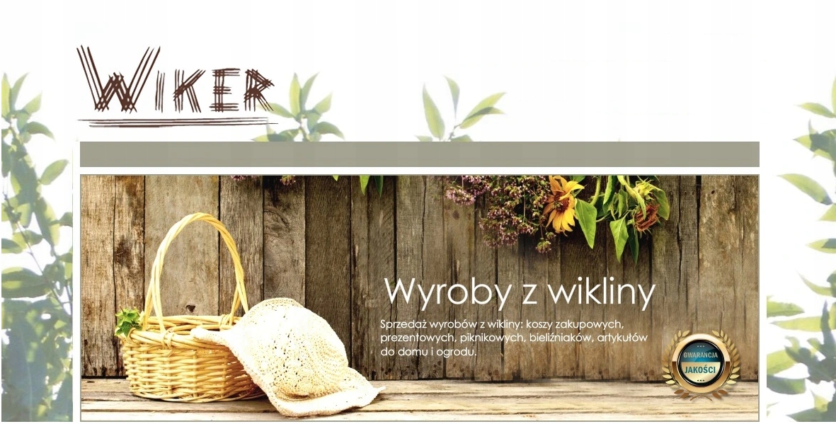 Koszyk wiklinowy, prezentowy, upominkowy Marka Wiker