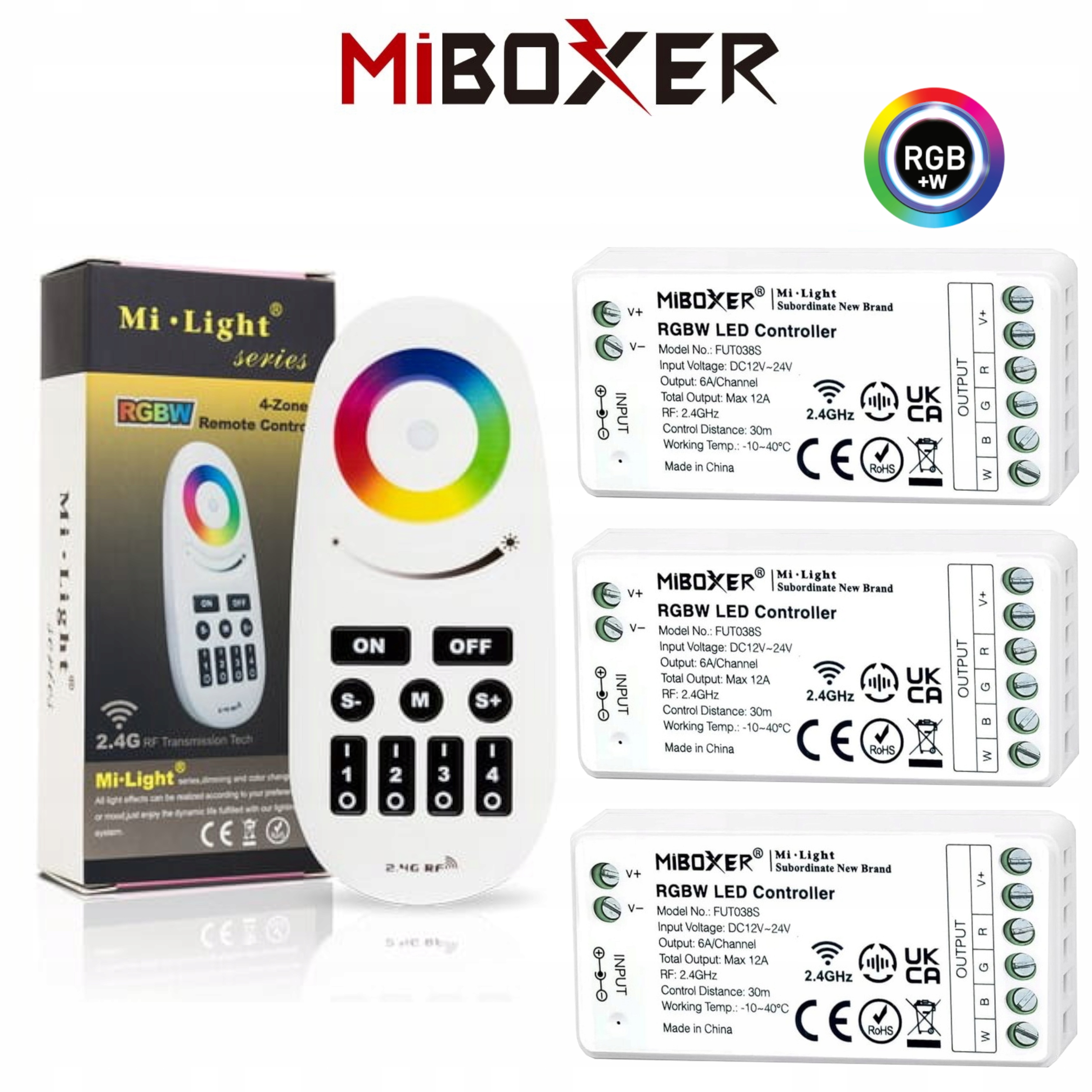 Ovládače Diaľkový Ovládač Pre Farebné Rgb Pásky 12V/24V