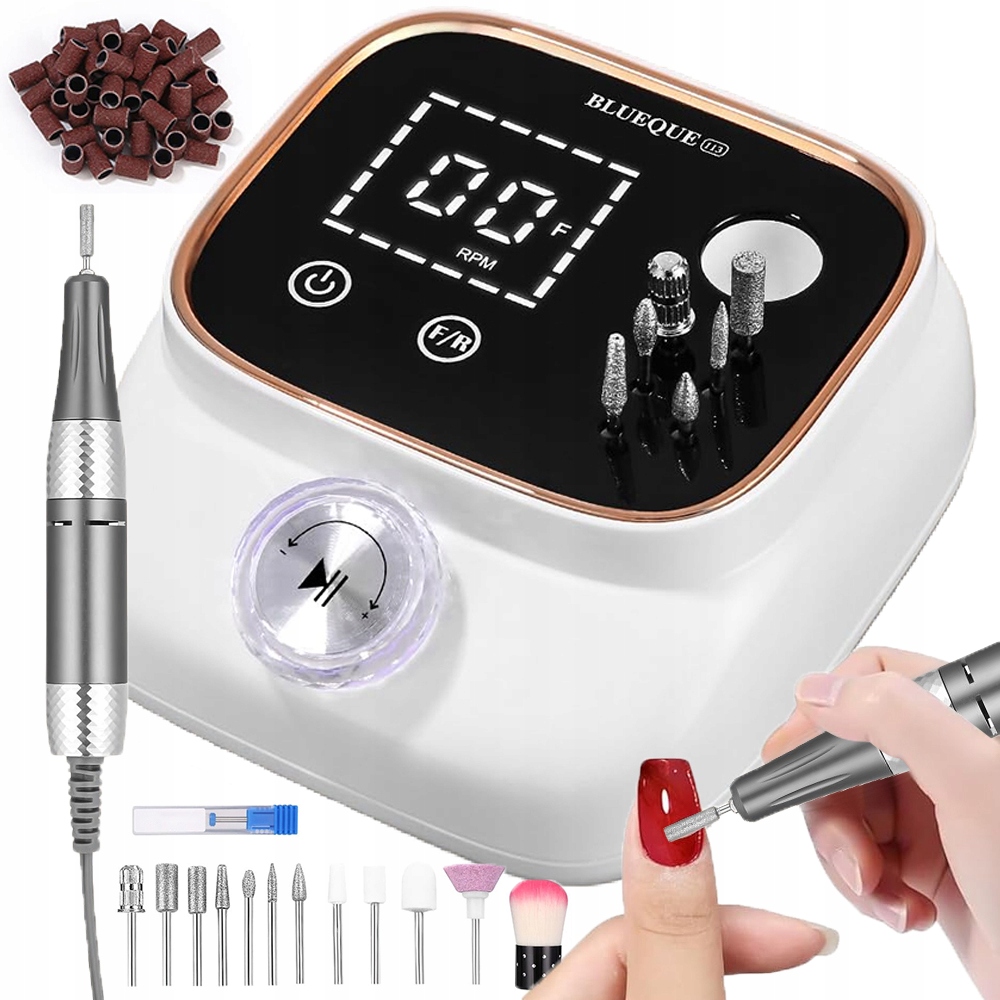 Bruska Na Nehty 50 W Sada Fréz Na Manikúru Pedikúra Gely Silná