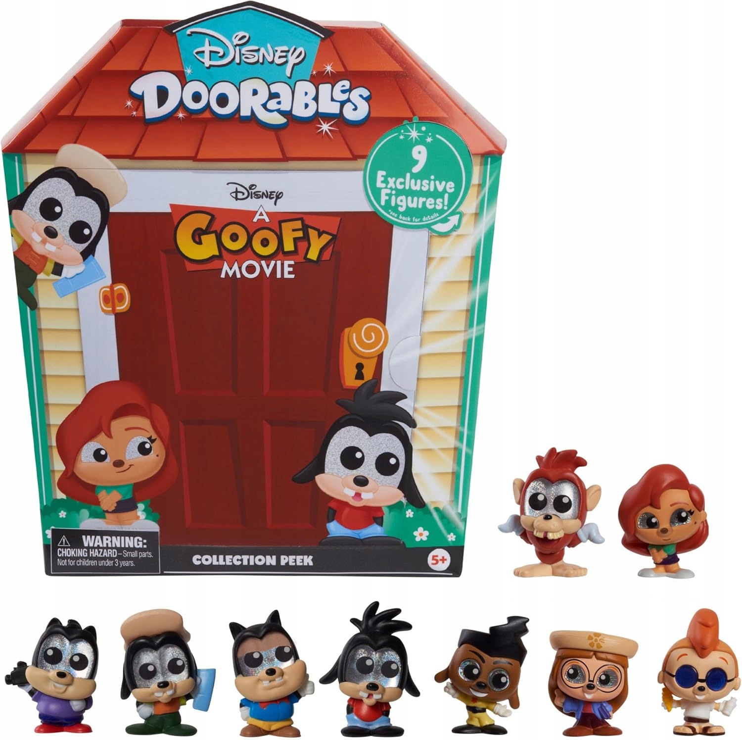 Zestaw 9 Figurek Kolekcja Disney Doorables Goofy Movie