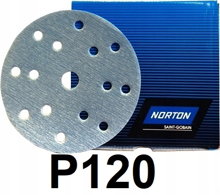 Norton Krążek Ścierny A975 Ceramic 150mm P120 15 otworów