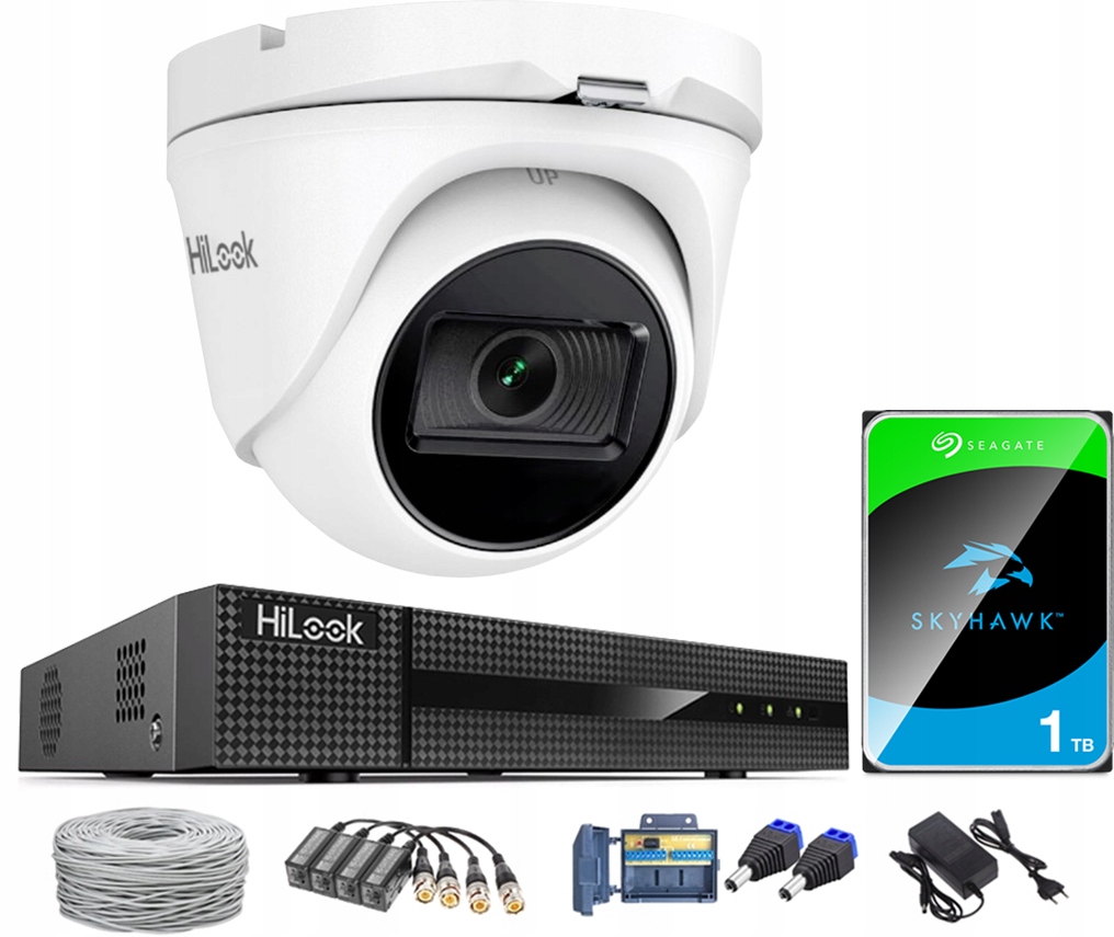 Sada na monitorovanie 5Mpx kamery Hilook Hikvision TVICAM-T5M 1TB rekordér