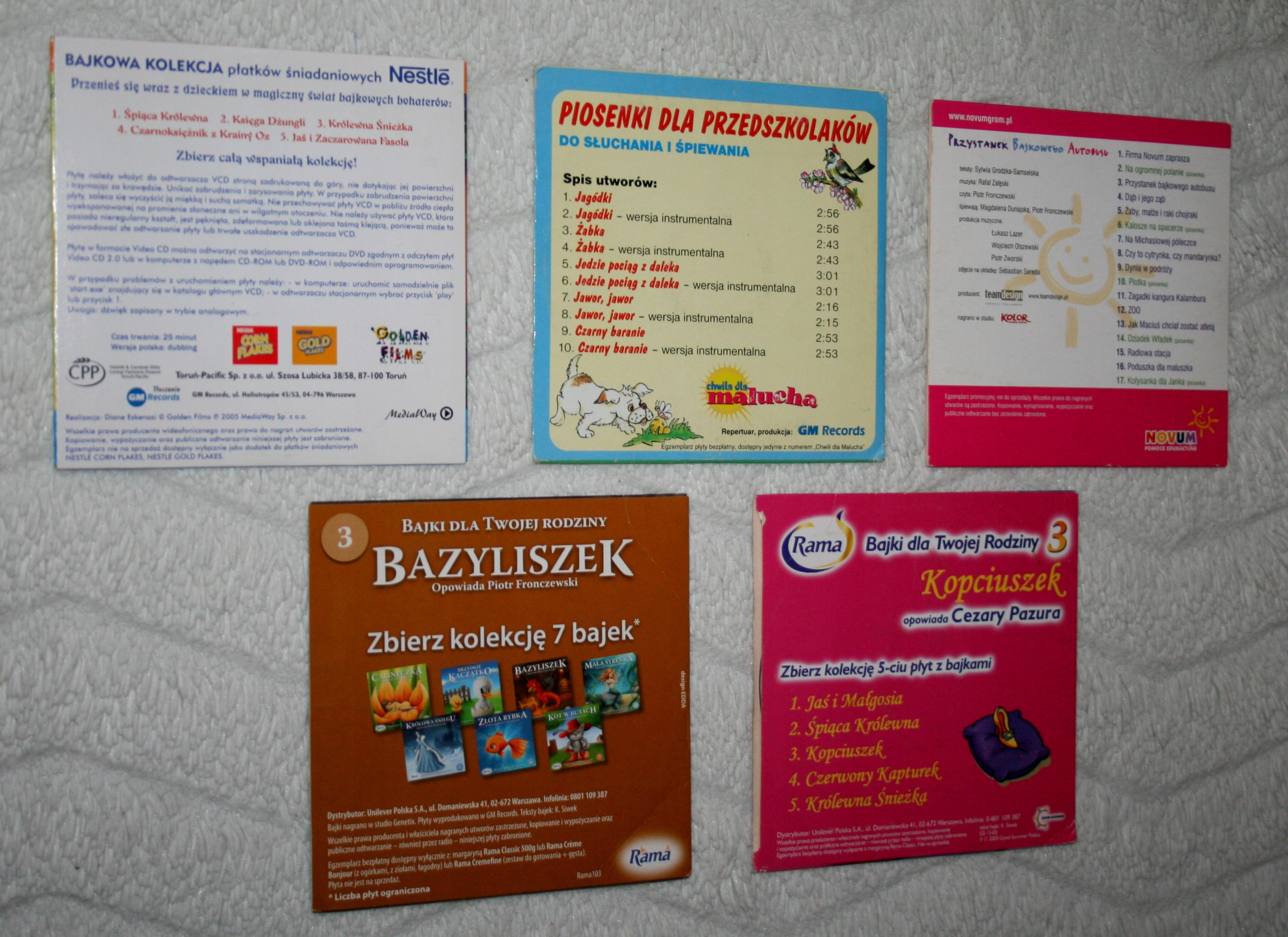 BAJKI DLA TWOJEJ RODZINY AUDIOBOOK 5 PŁYT Tytuł BAJKI DLA DZIECI