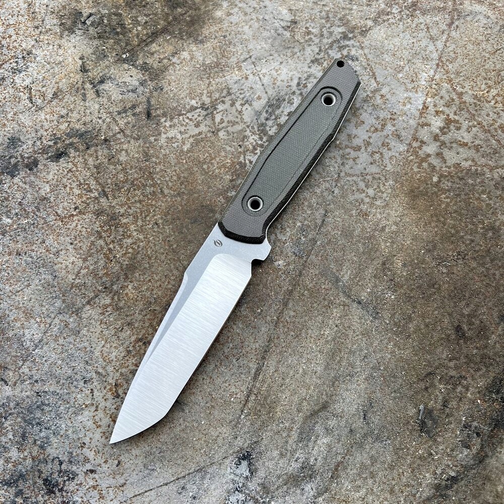 Nůž Sliwkosky Knives Eternal „Moss“ Satin Elmax Green Canvas Micarta