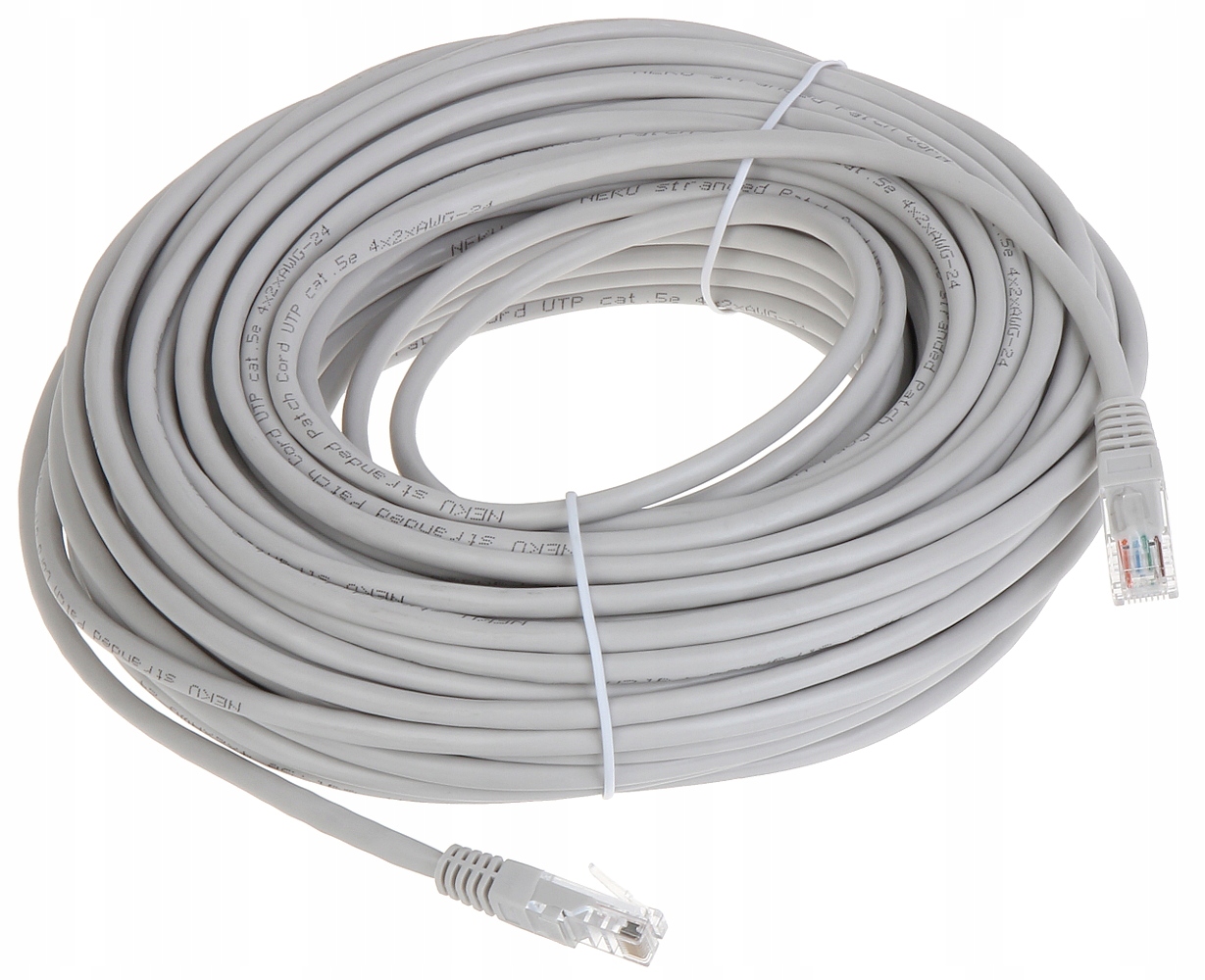 Patchcord RJ45/30-GREY UTP kat. 5e szary 30m