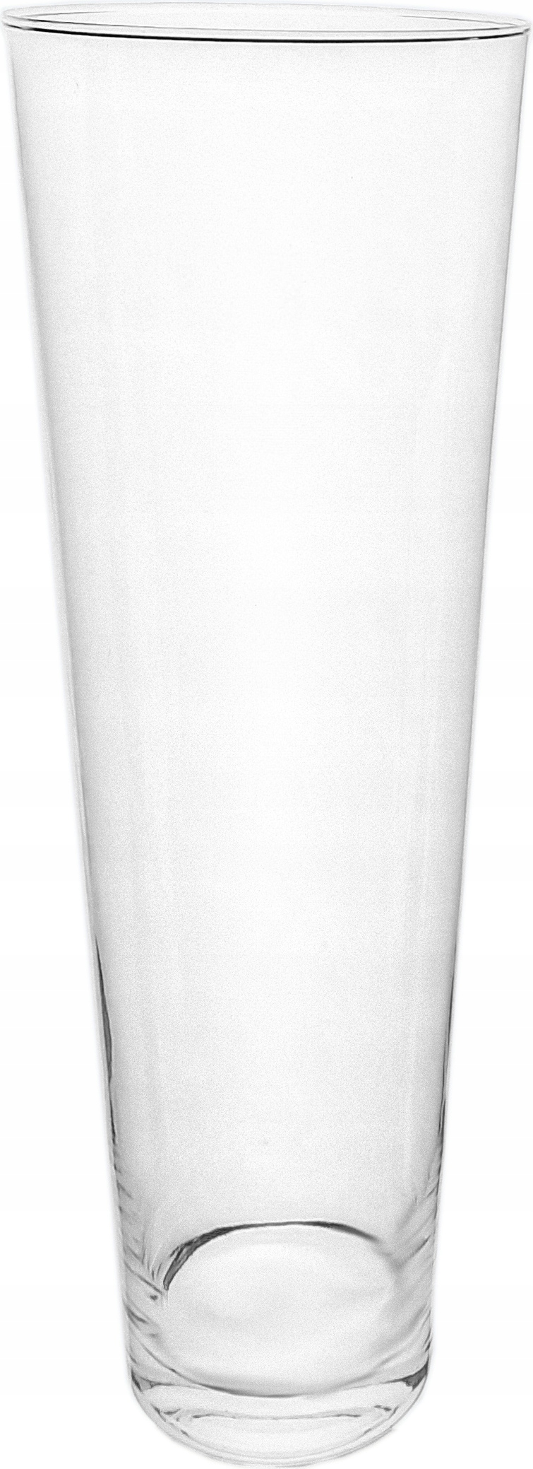 

Wazon szklany wysoki H 50 cm rozchylany kwiaty