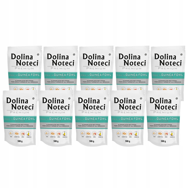 Mokré krmivo pro psy Dolina Noteci Premium perlička s jablkem sada 10x500 g