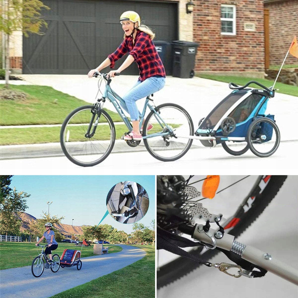 ZACZEP PRZYCZEPY ROWEROWEJ DLA WÓZKA ADAPTER DO PRZYCZEPKI ROWEROWEJ Cechy dodatkowe zaczep do roweru