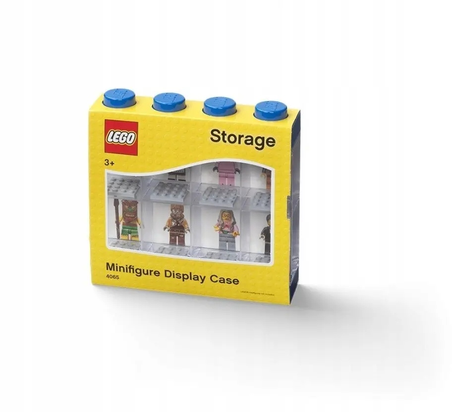 Vitrína pro 8 minifigurek Lego 40650005 modrá
