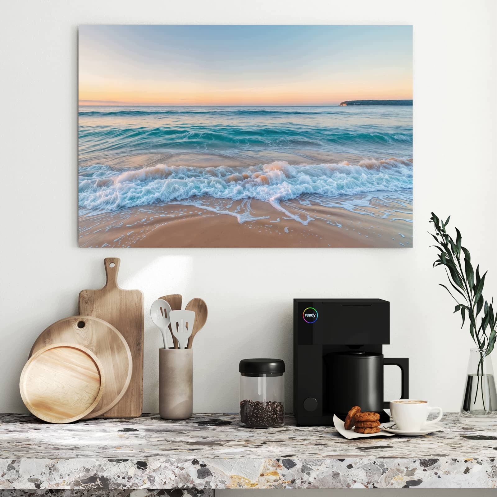 Magnetická tabule Horizont pláže 90 × 60 cm