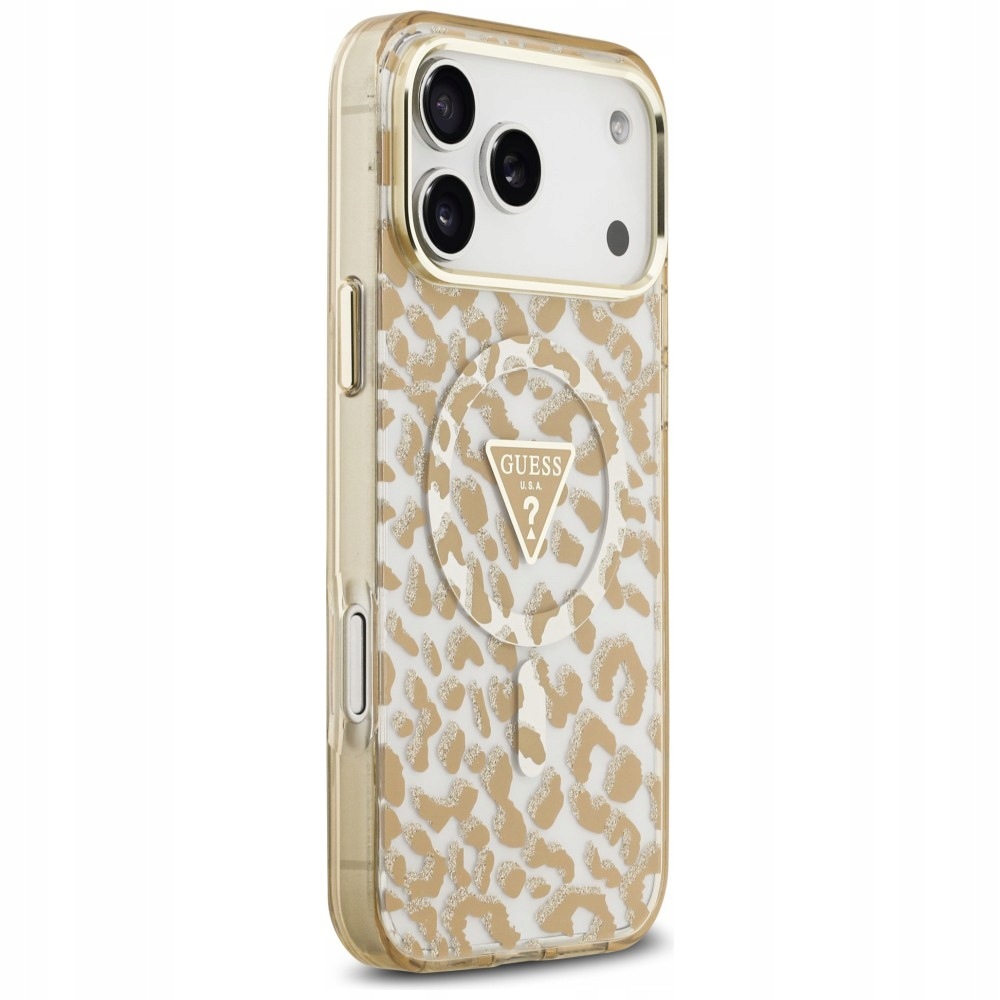 Guess IML Leopard MagSafe obal pouzdro pro iPhone 18 Pro Max 17 Pro Max