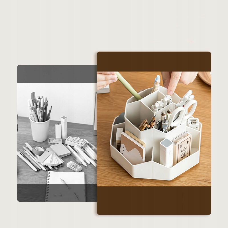 PODSTAWĄ OBROTOWĄ 360° ORGANIZER PRZYBORNIK KREDKI BIURKO PREZENT Kod producenta PD1