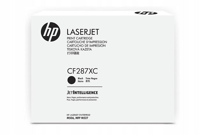 Čierny Hp LaserJet Enterprise M501 M506 M527 kompatibilný s CF287X