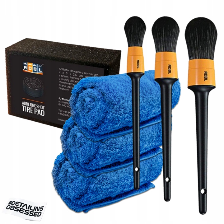 ADBL ZESTAW KOSMETYKÓW SAMOCHODOWYCH XXL + PERFUMY, AKCESORIA I TORBA EAN (GTIN) 5904966833328