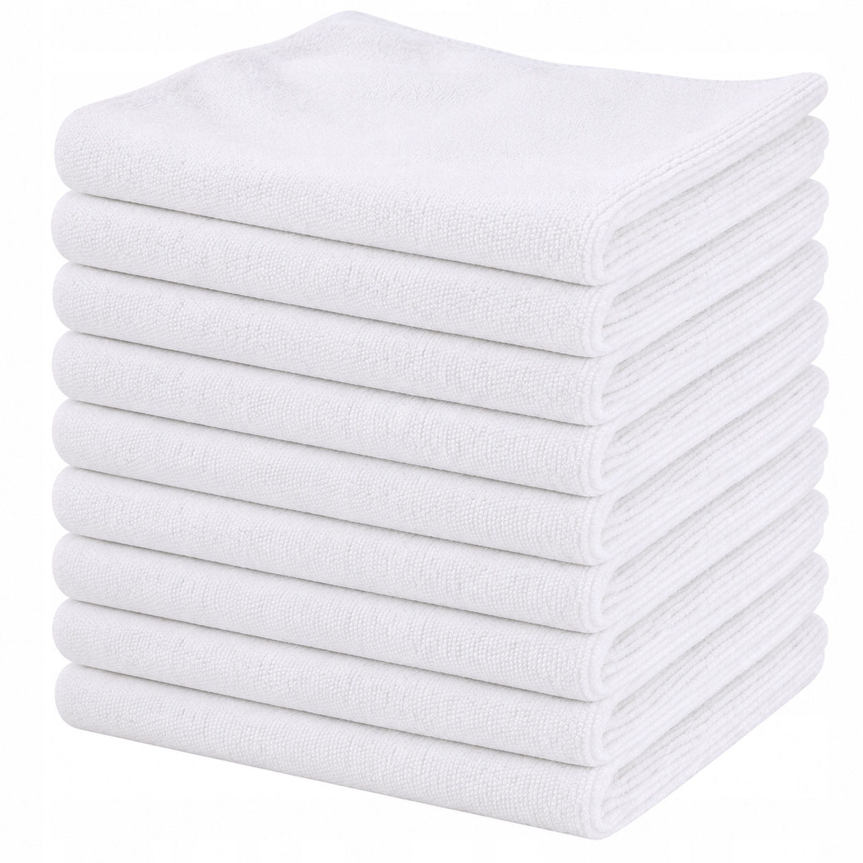 10x Mikrofibra Bezszwowa 40x40 320GSM Ścierka Do Samochodu Detailingu Biała
