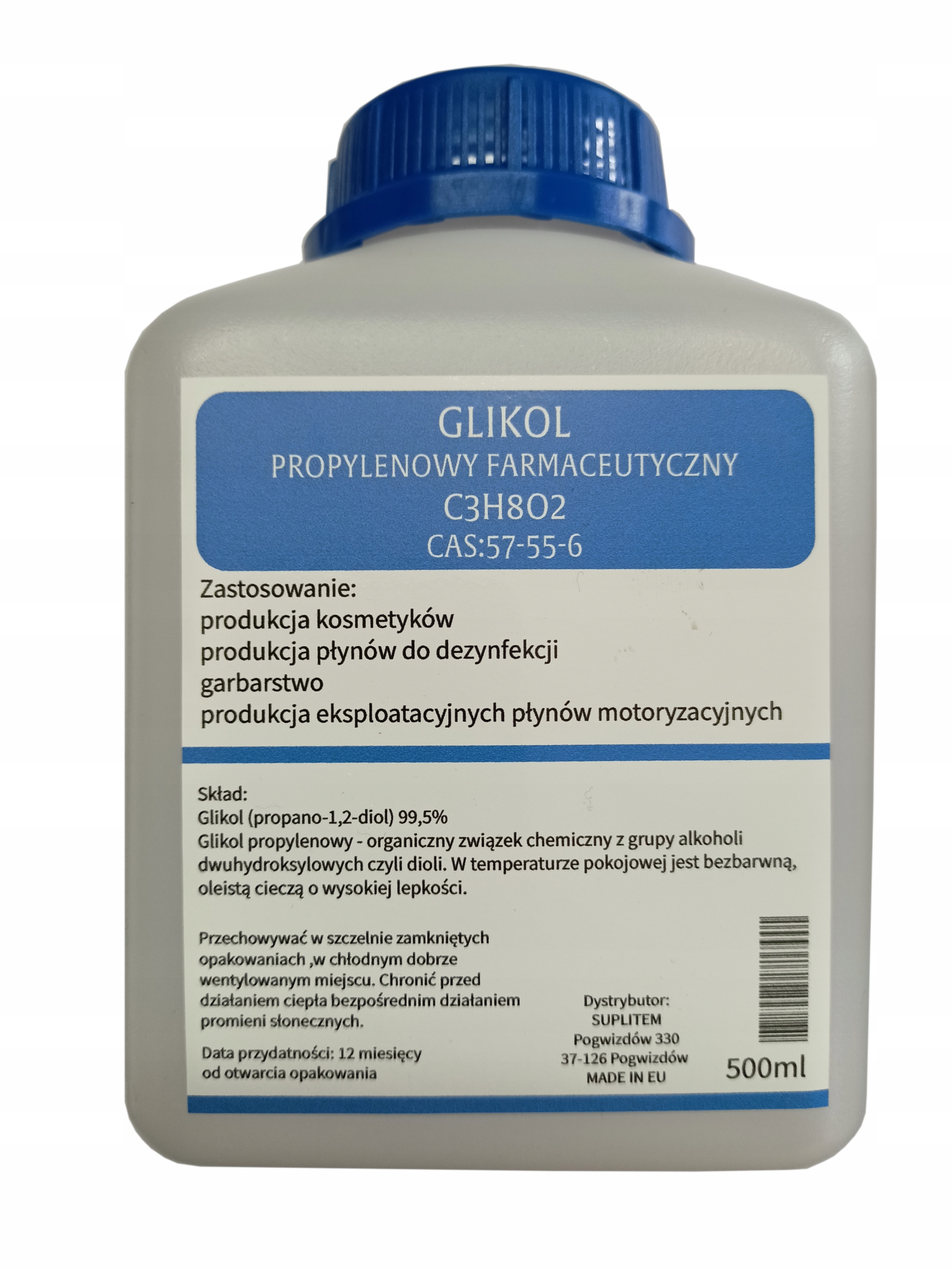 

Glikol Propylenowy Farmaceutyczny 500ML 99,9%