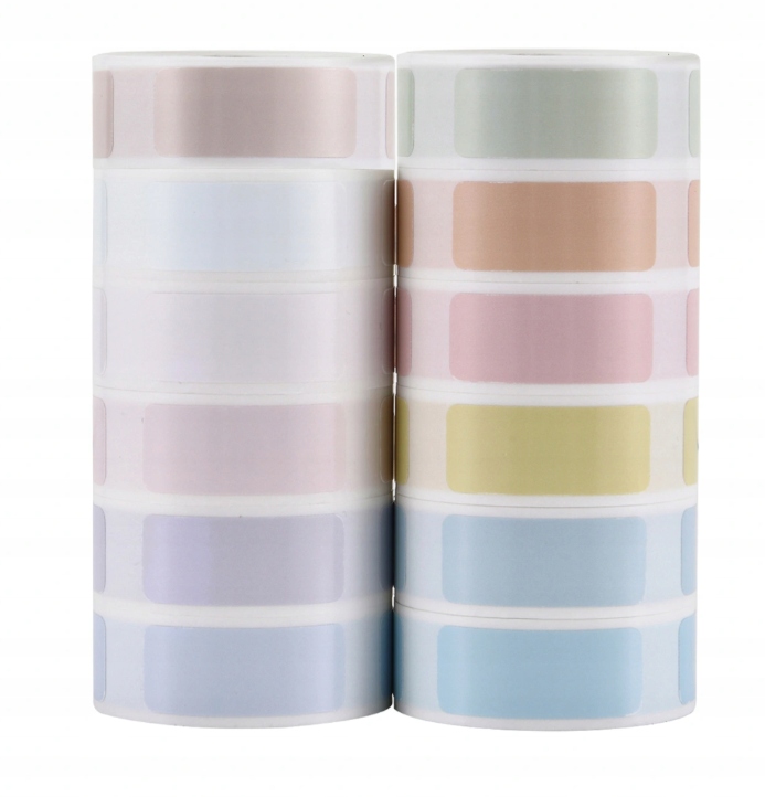 Termické etikety Nálepky 210ks 14x30mm farebné tlačiarne Niimbot D