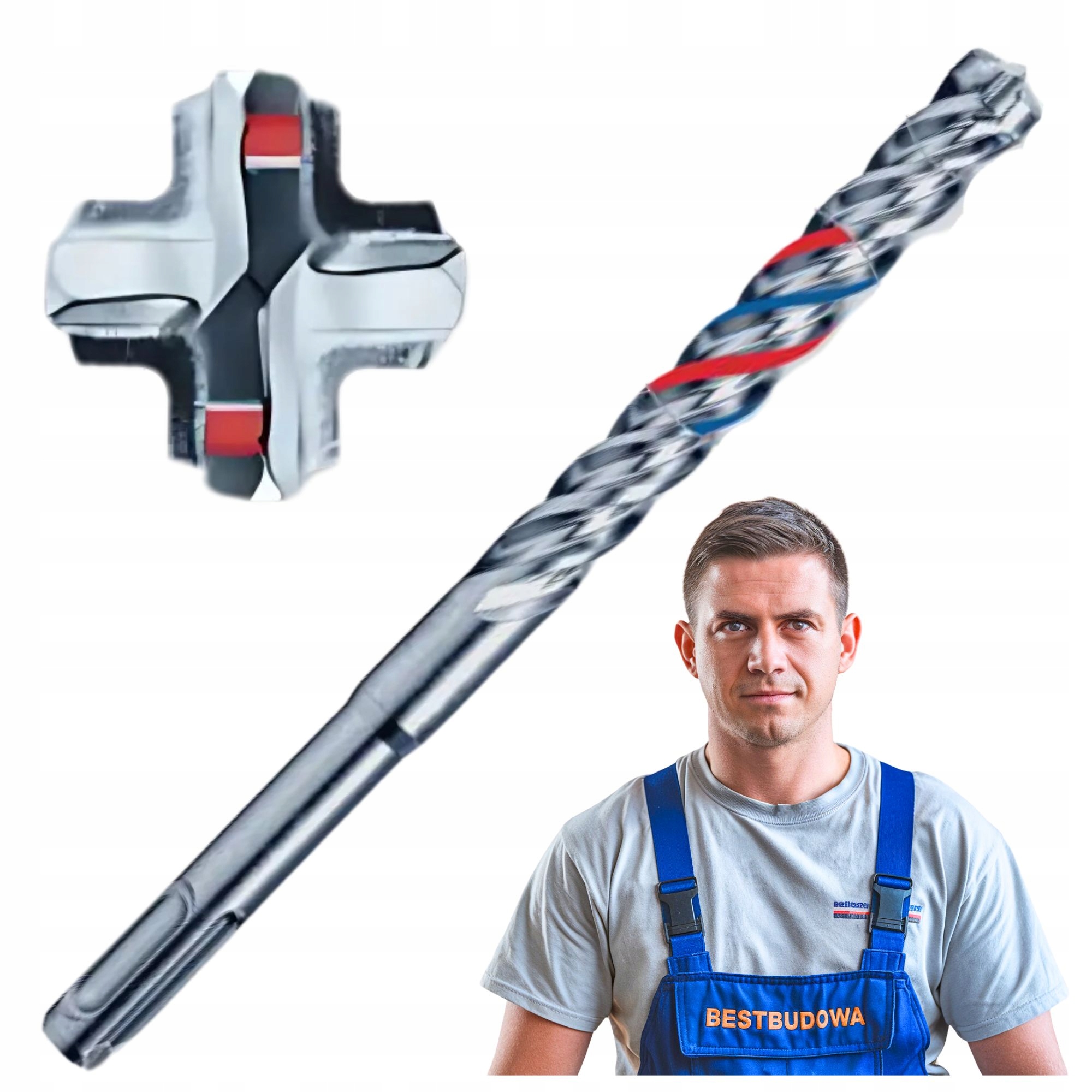 Vrták do betonu Arvex 4PRO Sds+ 16x210 mm 4-břitý