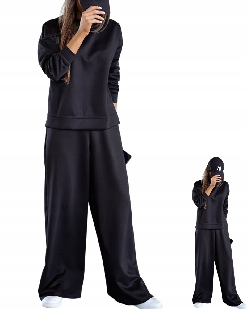 Dámská Teplákovka široké kalhoty oversize mikina S/m černá