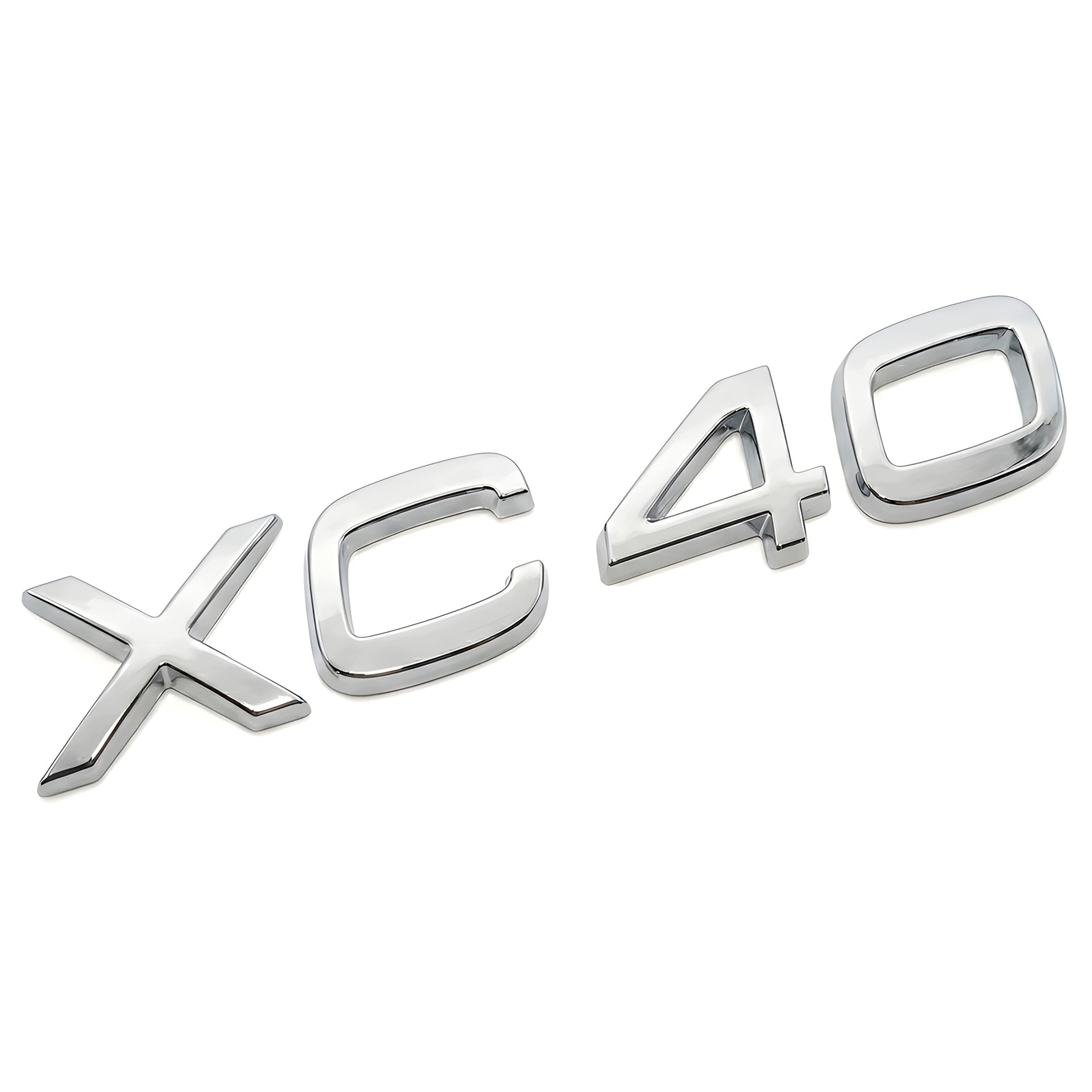 Emblemat Logo Znaczek Literki Napis Volvo Tylnej Klapy XC40 srebrny chrom