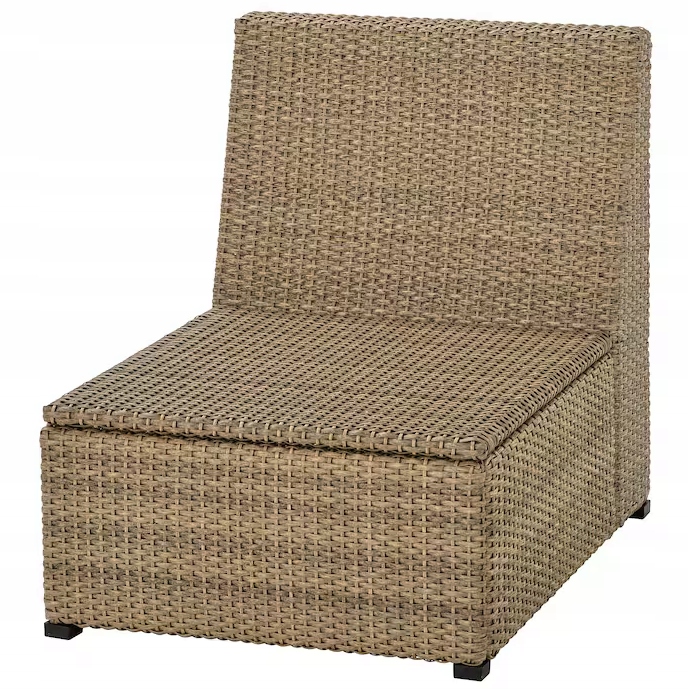 Ikea Solleron Sekcia 1-miestna záhradná hnedá